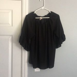 Off the shoulder ruffle top